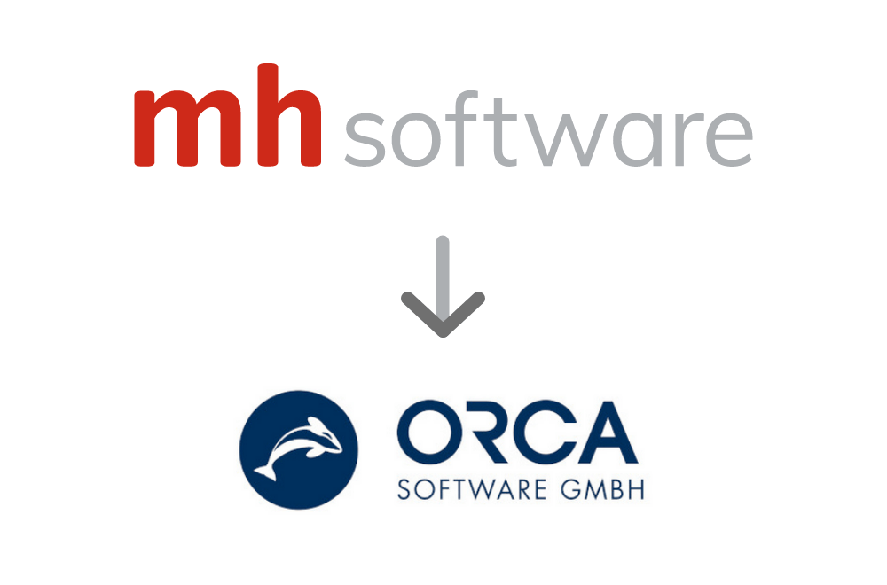 Logo von mh-software GmbH und ORCA Software GmbH